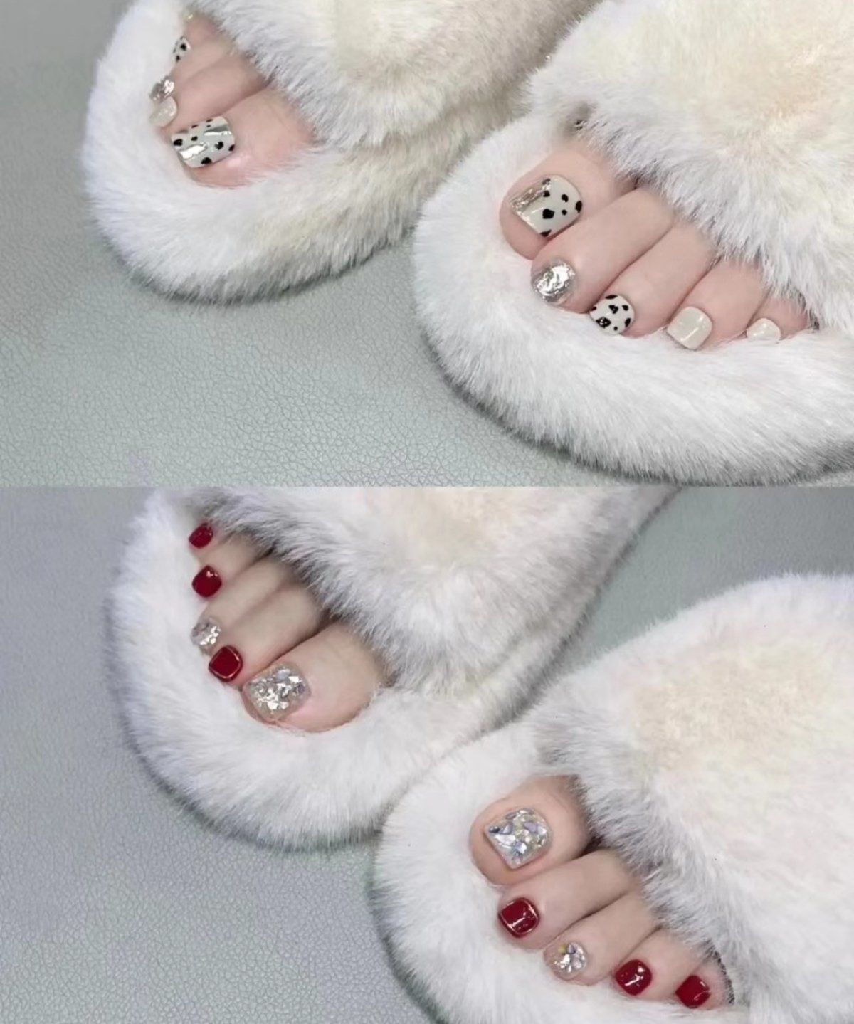 这款脚趾甲美甲美出了新高度!色彩明艳活泼