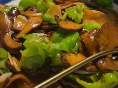 皱皮椒炒鲜牛肝菌-一坐一忘云南菜(三里屯店)