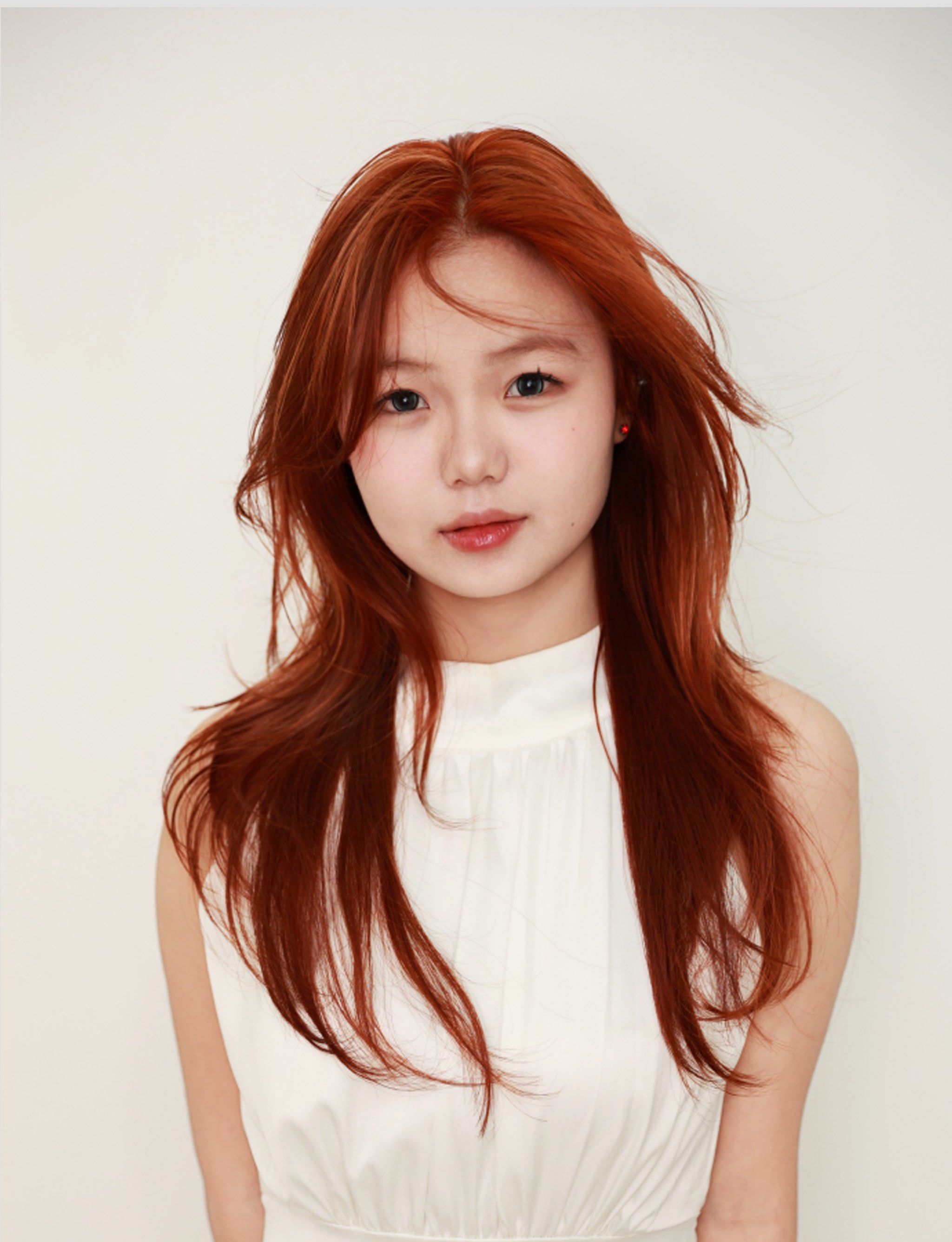 温柔显白发色推荐#橙红色 不挑肤色
