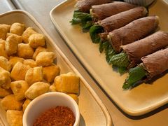 薄荷牛肉卷-饱嗝·小炒云南菜·见手青乌鸡汤锅(来凤街国创园店)
