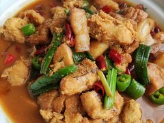 大蒜烧鱼子-阿明小菜·海鲜·上海菜(梅陇华理店)