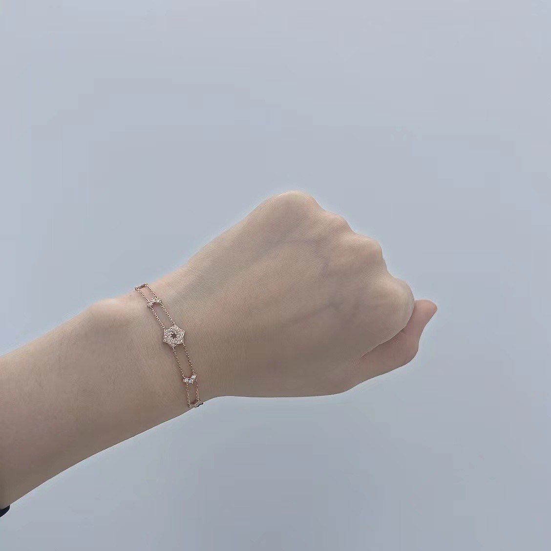 快来get六芒星钻石手链呀