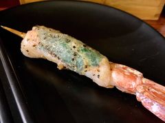 苏叶烤鸡皮虾-鸟串烧Yakitori