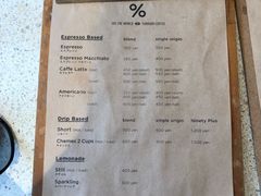 菜单-% Arabica(京都东山店)