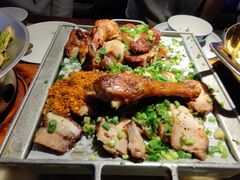 烤肉烤鸡双拼-绿茶餐厅(成都大悦城店)