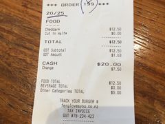 账单-Fergburger(皇后镇店)