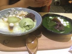 抹茶馅蜜，抹茶白玉丸子-半饱日式甜品(ifs国际金融店)