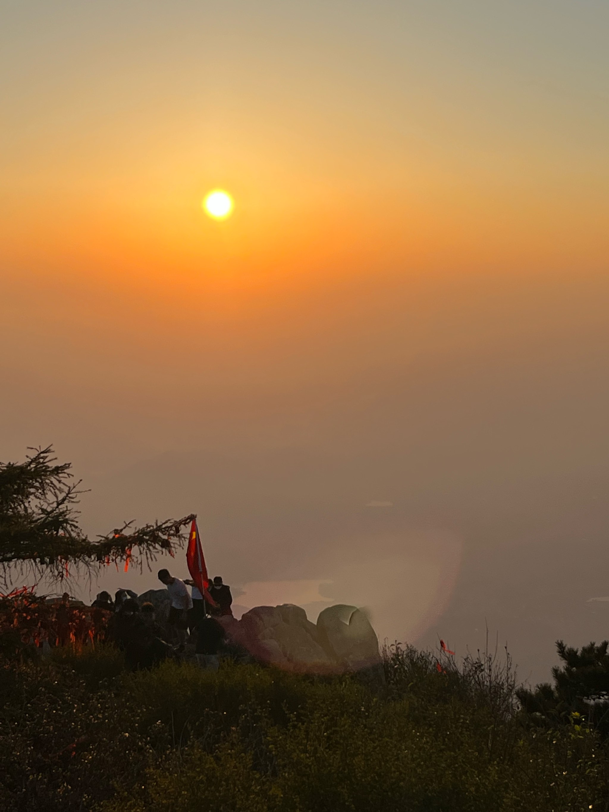 八分山日出图片