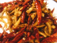 老干妈煸鱿鱼-吕氏疙瘩汤·私家菜馆(慈云寺店)