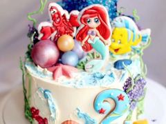 -咖咖熊蛋糕定制·蓝风车动物奶油