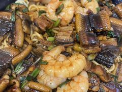 虾爆鳝面-常熟炒浇面馆(蓝旗街店)
