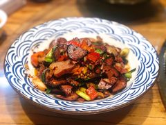 辣炒猪血丸子-湖南文氏湘菜馆(顺河高架路店)