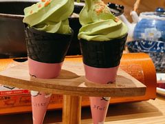 抹茶双拼冰淇淋-隐泉京望日式料理(太和广场店)