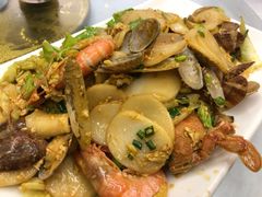 海鲜炒年糕-金海湾海鲜排档(朱家尖店)