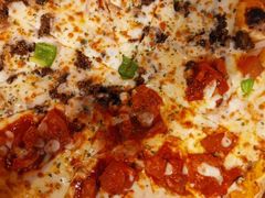 韩式牛肉披萨辣鸡肉披萨双拼-机器人火炉披萨