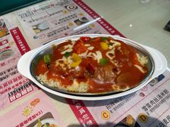 金牌芝士焗鲜茄猪扒饭-阿飛冰室(下沙店)