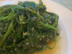 虾酱炒空心菜-无招牌海鲜餐厅(滨海艺术中心店)