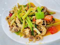 姜葱鱿鱼-覃记海鲜美食餐厅