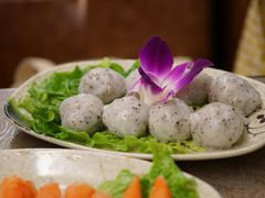 黑松露墨鱼丸-金海阁海鲜火锅