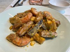 咸蛋黄南瓜甜玉米焗虾-港丽餐厅(高德置地店)