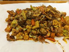 -东来菜馆•手抓海鲜家常菜•海鲜锅贴(鸽子窝店)