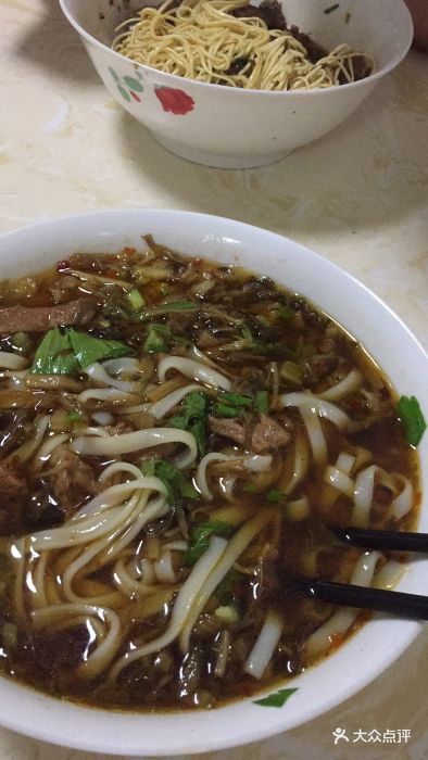 原汤肉丝粉
