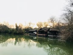 包厢后面风景-烟水渔庄餐厅(西溪湿地店)