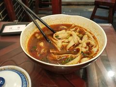 香辣肥肠面-晋爱面大同刀削面(白纸坊店)