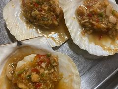 蒜蓉焗扇贝（熟蒜）3个-炒豆合作社(东四总店)