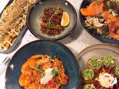 鲜茄茸大虾配马斯卡朋意大利面-BE BRIGHT KITCHEN(正佳广场店)