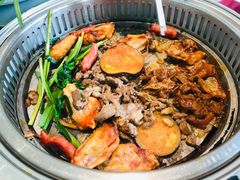 -绿岛港轩海鲜烤肉涮锅自助餐厅