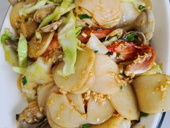 海鲜炒年糕-金海湾海鲜排档(朱家尖店)