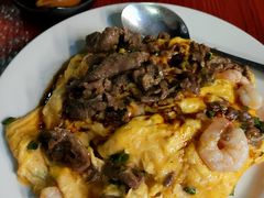 滑蛋牛肉虾仁饭-有章牛杂(石厦店)