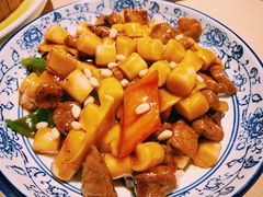 松子牛肉炒年糕-兔爸私家小厨(新北万达店)