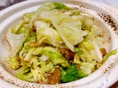 猪油渣炒牛心菜-眉州东坡(上海中心店)