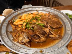-东来菜馆•手抓海鲜家常菜•海鲜锅贴(鸽子窝店)