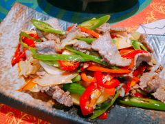 酸木瓜炒牛肉-紫滇源云南生态菜(丹凤街店)