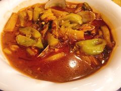 茄子粉条炖蚬子-惠宾楼老菜馆