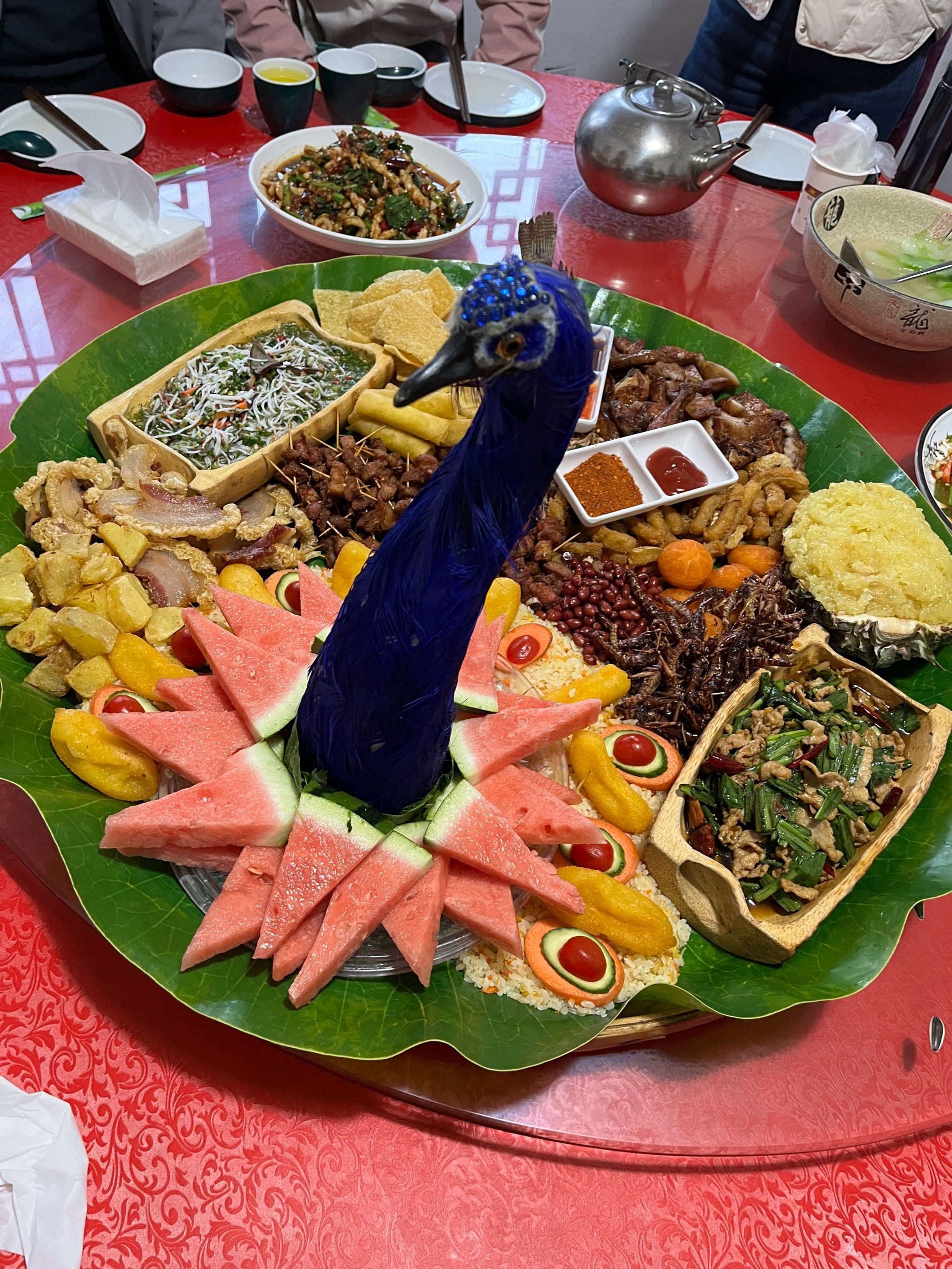 楚雄市金豪傣的孔雀宴让人惊艳!