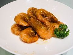 玫瑰油爆虾-上海会馆(香港名都店)
