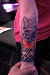 写实-蜉蝣刺青纹身定制