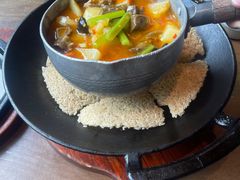 一个锅巴和时蔬-薇酌饮·陕西菜(南门外店)