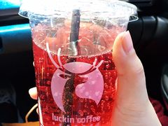 石榴蔓越莓苏打水-luckincoffee瑞幸咖啡(冠福大厦店)
