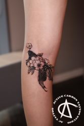 腿部-AC TATTOO 纹身