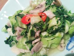 手捏菜炒蘑菇-新白鹿餐厅(城西银泰城店)