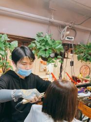 点击看大图 -T.1 hair salon烫染接发