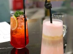 樱花撞色拿铁-1981牛排西餐厅(海信店)
