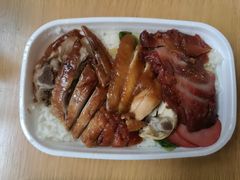烧鹅拼叉烧拼油鸡饭-福荣祥烧腊(第3档口-心食客美食城店)