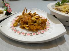 咸蛋黄炒蟹-坚记酒家·佛山老字号·顺德鱼生标准示范店
