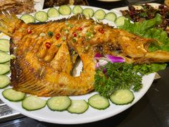 活烤多宝鱼-安东海鲜烧烤大排档(普兰店区店)
